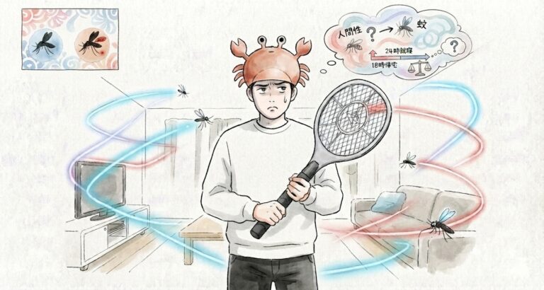 刺してきてない蚊を叩くと人間が悪くなるんじゃないか。